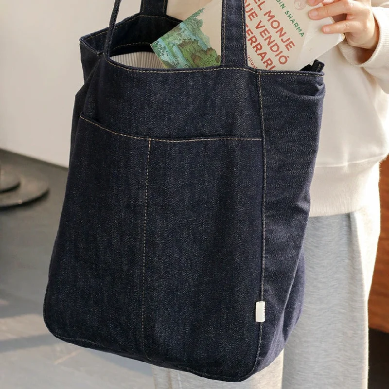 Women Blue Denim Shopper Tote Bag Denim Large Tote Shoulder Bag Handbag for Men Trendy Purses With Limited-Time Offers Women Blue Denim Shopper Tote Bag Denim Large Tote Shoulder Bag Handbag for Men Trendy Purses With Limited-Time Offers