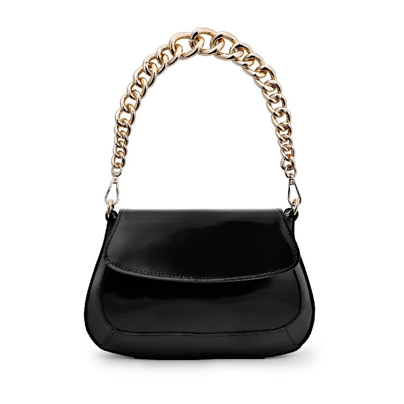 Ena Black Semi Patent Leather Shoulder Bag Iconic Fashion Bags At Unbeatable Savings Ena Black Semi Patent Leather Shoulder Bag Iconic Fashion Bags At Unbeatable Savings