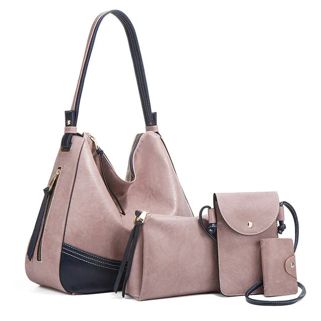 Elegant Tassel Leather Shoulder Handbag 4 Sets Hobo Bag High-End Handbags At Affordable Prices Elegant Tassel Leather Shoulder Handbag 4 Sets Hobo Bag High-End Handbags At Affordable Prices