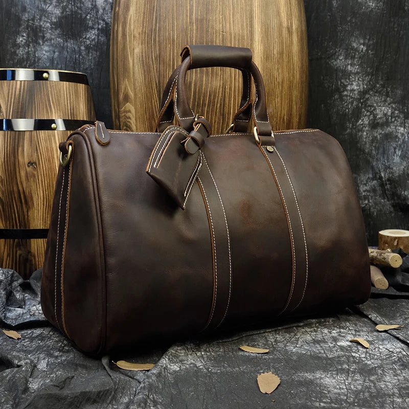 Vintage Leather Travel Luggage. Luxury Totes At The Lowest Prices Of The Season