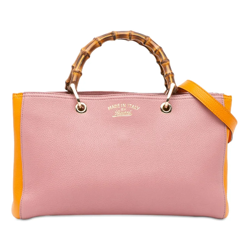 Gucci Medium Bicolor Bamboo Shopper (SHG-d7YYV5) High-Fashion Handbags At Reduced Costs
