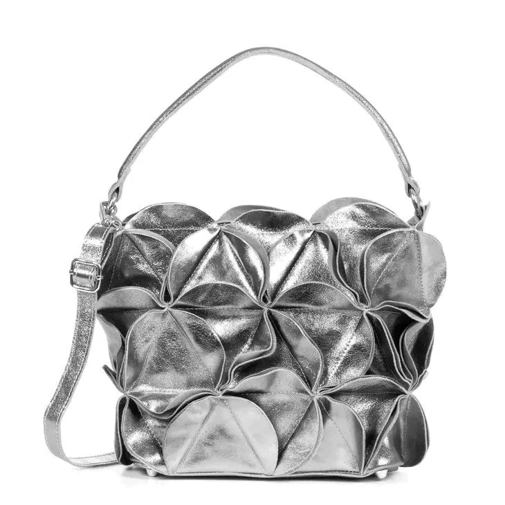 Italian Leather Lacquered Suede Shoulder Bag Elegant Totes At Limited-Time Prices