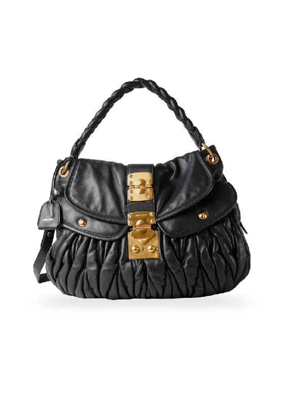 MATELASSÊ BLACK SATCHEL Stylish Bags, Unbeatable Prices