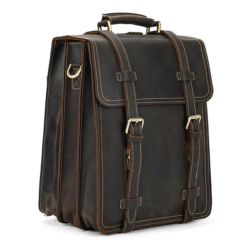 Crazy Horse Leather Messenger Bag Backpack Chic Handbags At Special Promotional Prices Crazy Horse Leather Messenger Bag Backpack Chic Handbags At Special Promotional Prices