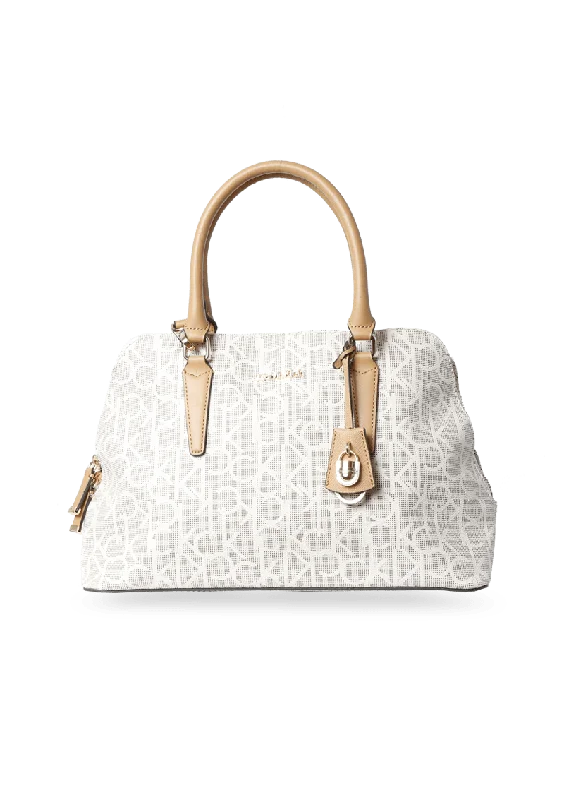 MONOGRAM LEATHER SATCHEL BAG Luxury Totes At The Lowest Prices Of The Season