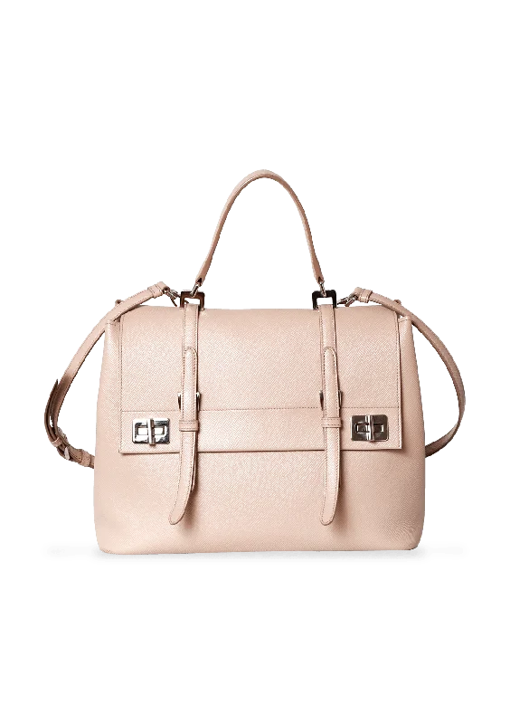 SAFFIANO CUIR CONVERTIBLE TOP HANDLE Designer-Inspired Bags At Reduced Prices