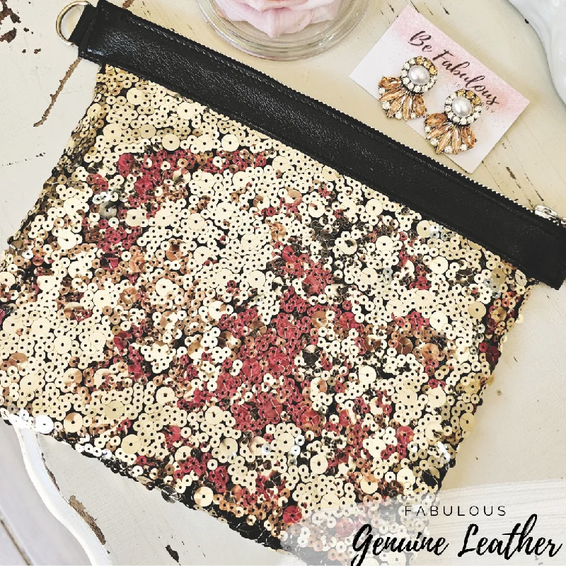 The Fabulous Genuine Leather Gold Bling Pouch Chic Shoulder Bags At Promotional Rates The Fabulous Genuine Leather Gold Bling Pouch Chic Shoulder Bags At Promotional Rates