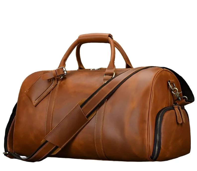Vintage Leather Travel Duffle Shoulder Bag Shoulder Bags, Best Deals Today