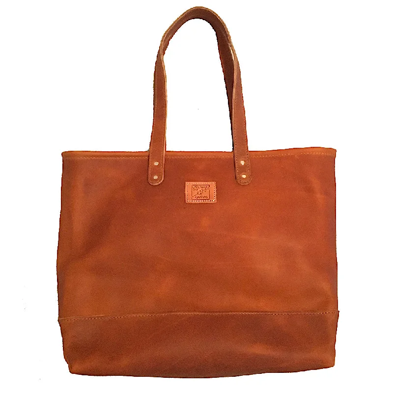 Favorite Leather Carryall in Chestnut Statement Handbags At Unbeatable Discounts