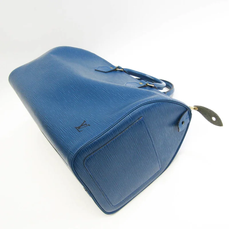 Bold Fashionistas Louis Vuitton Blue Leather Speedy 35 handbag bag Upgrade Your Look With Our Bag Sale Bold Fashionistas Louis Vuitton Blue Leather Speedy 35 handbag bag Upgrade Your Look With Our Bag Sale