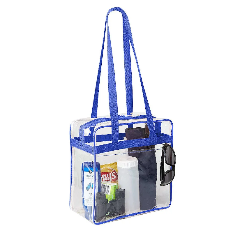 Luxury Seekers 12 x 12 x 6 Stadium Bag with 35-inch Long Handles - Royal Blue Trim (1401-ROY) Elegant Bags, Limited Stock Available Luxury Seekers 12 x 12 x 6 Stadium Bag with 35-inch Long Handles - Royal Blue Trim (1401-ROY) Elegant Bags, Limited Stock Available