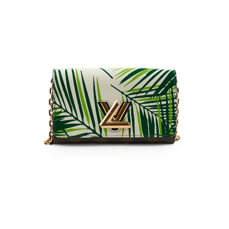 Louis Vuitton Palm Twist Wallet On Chain Green/Monogram Modern Handbags With Stylish Discounts Louis Vuitton Palm Twist Wallet On Chain Green/Monogram Modern Handbags With Stylish Discounts