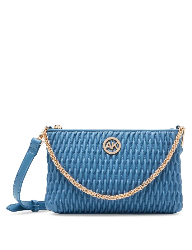 Fashion Deal Ruched Crossbody With Chain Swag Must-Have Bags, Big Discounts