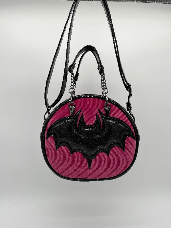 Evening Elegance Bat Mid Cruiser - Black Glitter, Hot Pink Swirl Velvet, Black Chrome Affordable Elegance, Grab Yours Now Evening Elegance Bat Mid Cruiser - Black Glitter, Hot Pink Swirl Velvet, Black Chrome Affordable Elegance, Grab Yours Now