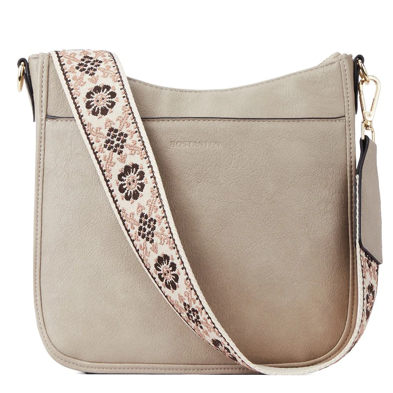 Fashion Sale BOSTANTEN Crossbody Bags for Women Trendy Vegan Leather Hobo Purses Shoulder Handbags With Wide Shoulder Strap Luxury Handbags At Budget-Friendly Rates