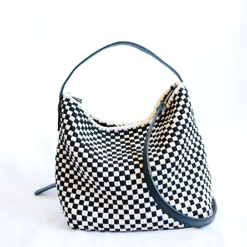 Lightweight Bags For Senior Travelers Buslo Mini Checkerboard Black & Beige Chic Handbags At Special Promotional Prices Lightweight Bags For Senior Travelers Buslo Mini Checkerboard Black & Beige Chic Handbags At Special Promotional Prices