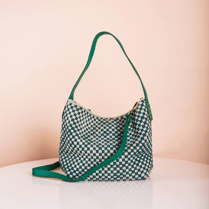 Tsa-Approved Bags For Hassle-Free Airport Security Buslo Mini Checkerboard Sage & Emerald with Longer Handle Stylish Totes With Special Discounts Tsa-Approved Bags For Hassle-Free Airport Security Buslo Mini Checkerboard Sage & Emerald with Longer Handle Stylish Totes With Special Discounts