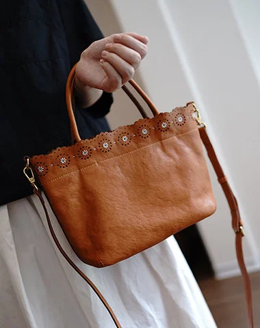 Limited Time Special Offer Classic Brown Leather Hollowed Out Flowers Handbag Women Flowers Shoulder Bag for Women Flash Sale On Elegant Bags – Limited Stock Available Limited Time Special Offer Classic Brown Leather Hollowed Out Flowers Handbag Women Flowers Shoulder Bag for Women Flash Sale On Elegant Bags – Limited Stock Available