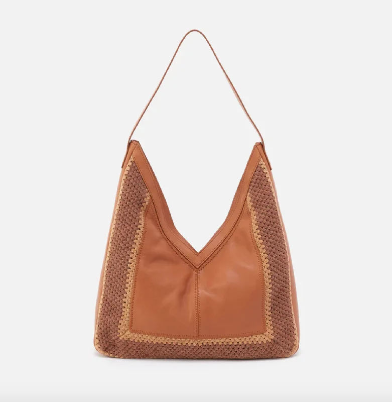 Daisy Hobo | Soft Vegan Tan Leather Premium Handbags With A Touch Of Elegance
