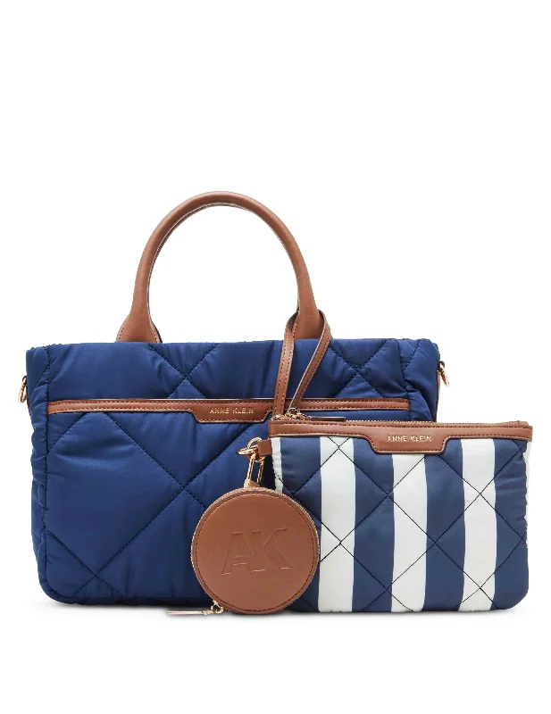 Exclusive Sale Quilted Nylon Satchel With Pouch And Coin Case Elegant Bags, Limited Stock Available Exclusive Sale Quilted Nylon Satchel With Pouch And Coin Case Elegant Bags, Limited Stock Available