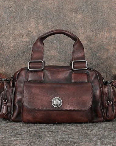 Stylish Looks Handmade Coffee Leather Womens Vintage Handbag Best Shoulder Bag Vintage Crossbody Purses for Ladies Everyday Handbags At Wallet-Friendly Prices