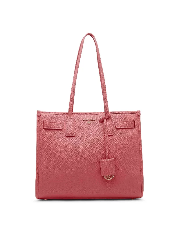 Cozy Chic Promotions Large Structured Tote With Luggage Tag Elegant Purses At Clearance Prices