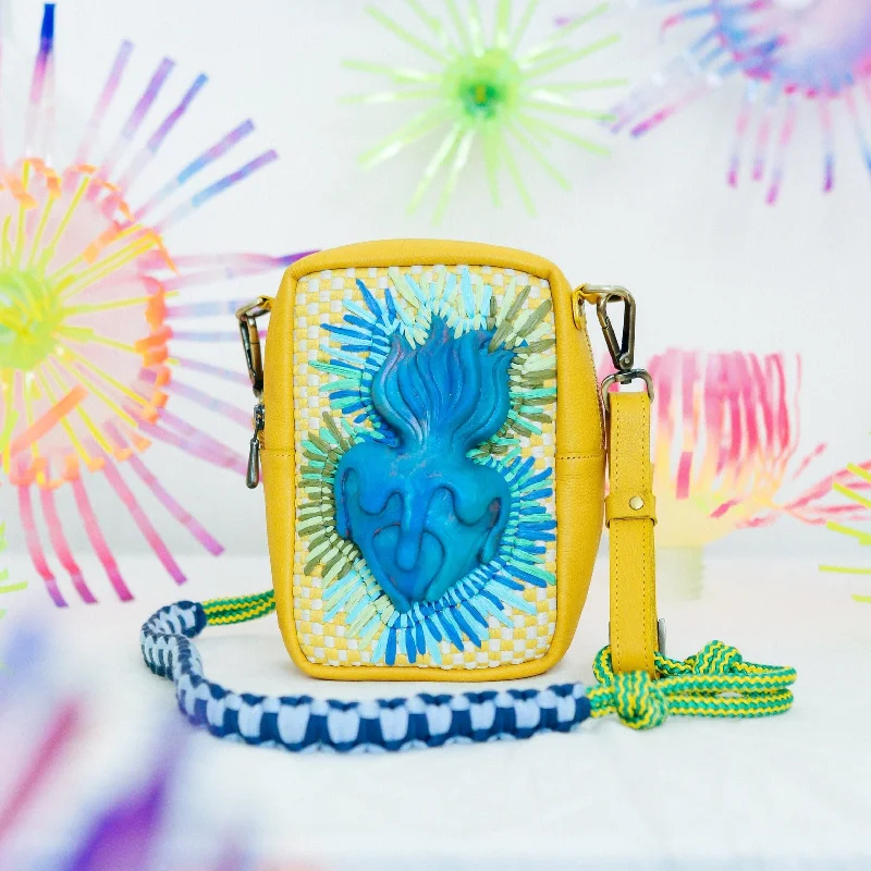 Limited Time Offers [Leeroy New x R2R] Sacred Heart Crossbody Bag Yellow Upgrade Your Look With Fashionable Bags