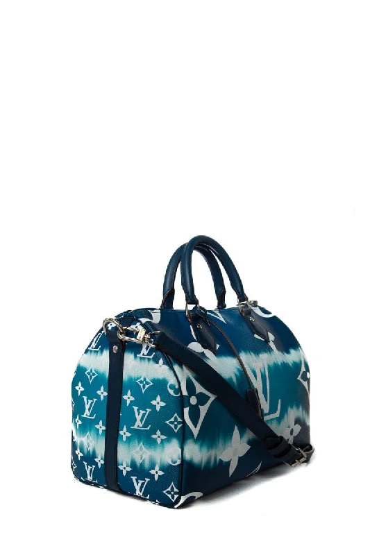 Everyday Bags For Work, School, Or Errands Louis Vuitton Blue Monogram Escale Speedy 3 Bandouliere Handbag Chic Shoulder Bags At Promotional Rates Everyday Bags For Work, School, Or Errands Louis Vuitton Blue Monogram Escale Speedy 3 Bandouliere Handbag Chic Shoulder Bags At Promotional Rates
