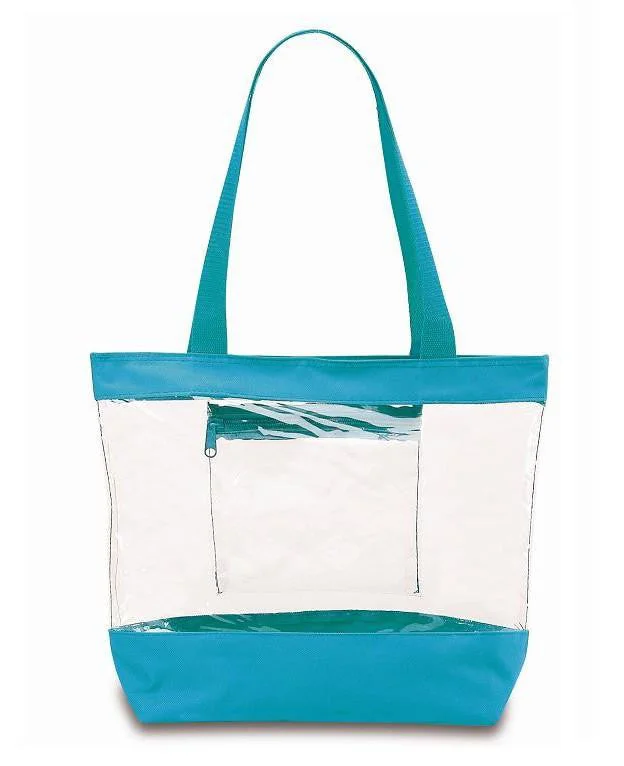 Stylish Bag For Women Medium Clear Tote Bag w/ Zipper Closure and Interior Pocket - TURQUOISE (BG201-TURQ) Statement Bags, Shop Today Stylish Bag For Women Medium Clear Tote Bag w/ Zipper Closure and Interior Pocket - TURQUOISE (BG201-TURQ) Statement Bags, Shop Today