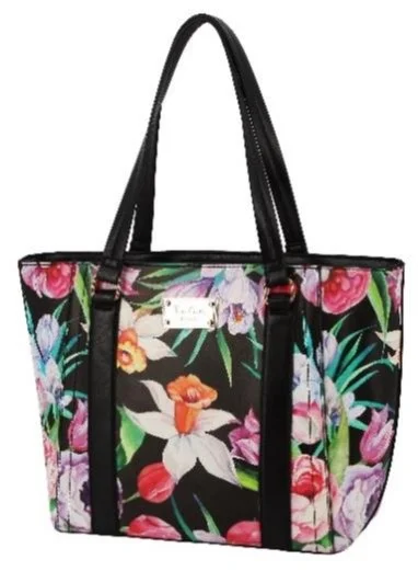 Bold Fashion Sales Pierre Cardin Aaliyah Floral Tote Handbag | Black Grab Stylish Bags Before They Sell Out Bold Fashion Sales Pierre Cardin Aaliyah Floral Tote Handbag | Black Grab Stylish Bags Before They Sell Out