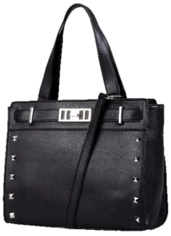 Avant-Garde Style Promotions Pierre Cardin Abbey Studded Satchel Handbag | Black Limited-Stock Handbag Sale For A Stylish Look Avant-Garde Style Promotions Pierre Cardin Abbey Studded Satchel Handbag | Black Limited-Stock Handbag Sale For A Stylish Look
