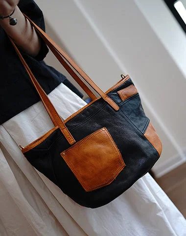 Luxury Bags With Premium Materials And Craftsmanship Vintage Black Leather Stitching Style Shoulder Tote Women Tote Handbag for Women Timeless Handbags At Reduced Prices Luxury Bags With Premium Materials And Craftsmanship Vintage Black Leather Stitching Style Shoulder Tote Women Tote Handbag for Women Timeless Handbags At Reduced Prices