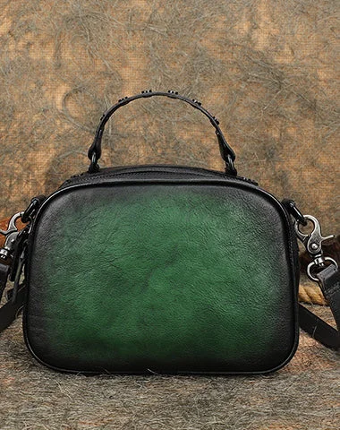 Vintage Green Leather Womens Around Handbag Shoulder Bags Crossbody Purse for Women Stylish Totes, Special Discounts Vintage Green Leather Womens Around Handbag Shoulder Bags Crossbody Purse for Women Stylish Totes, Special Discounts