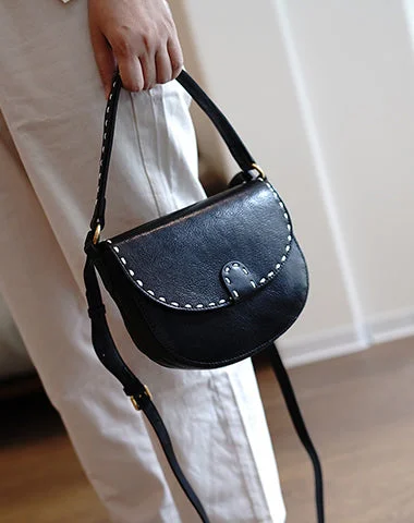 Summer Fashion Vintage Womens Black Leather Small Saddle Handbag Shoulder Bag Purse for Women Statement Bags, Shop Today Summer Fashion Vintage Womens Black Leather Small Saddle Handbag Shoulder Bag Purse for Women Statement Bags, Shop Today