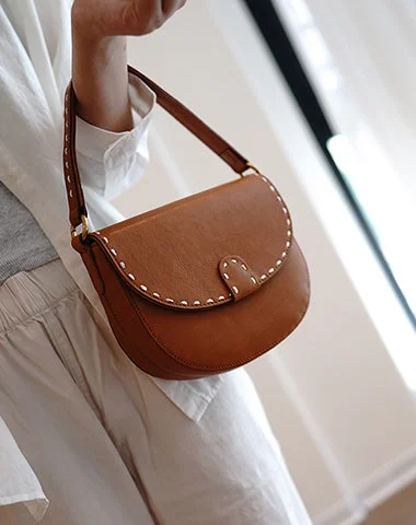 Luxury Fashion Vintage Womens Brown Leather Small Saddle Handbag Shoulder Bag Purse for Women Chic Crossbody Bags, Limited Offers Luxury Fashion Vintage Womens Brown Leather Small Saddle Handbag Shoulder Bag Purse for Women Chic Crossbody Bags, Limited Offers