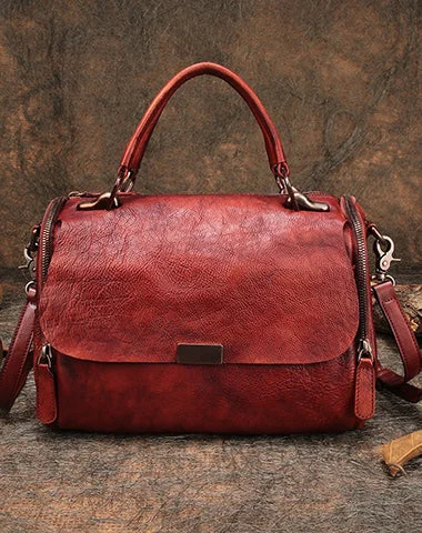 Chic Style, Always In Vogue Wine Red Vintage Womens Leather Handbag Purse Handbag Rivet Shoulder Bag for Ladies Limited-Time Handbag Sale Chic Style, Always In Vogue Wine Red Vintage Womens Leather Handbag Purse Handbag Rivet Shoulder Bag for Ladies Limited-Time Handbag Sale