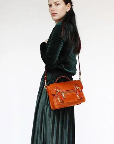 Vintage-Inspired Style Offers Womens Brown Small Leather Satchel Crossbody Bag Vintage School Handbag Shoulder Bag for Ladies Stylish Totes With Special Discounts Vintage-Inspired Style Offers Womens Brown Small Leather Satchel Crossbody Bag Vintage School Handbag Shoulder Bag for Ladies Stylish Totes With Special Discounts